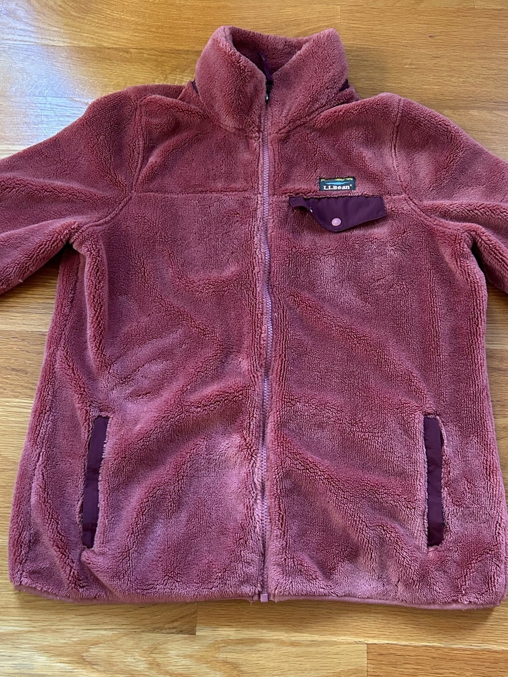 LLBean Women’s Sherpa Fleece Jacket
size medium